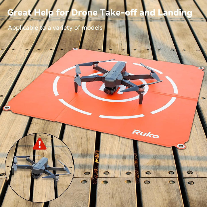 The Drone take off and landing pad 